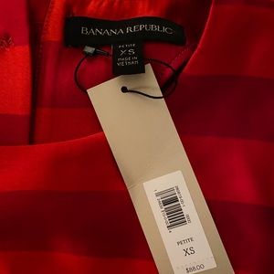 NWT Banana Republic red striped top